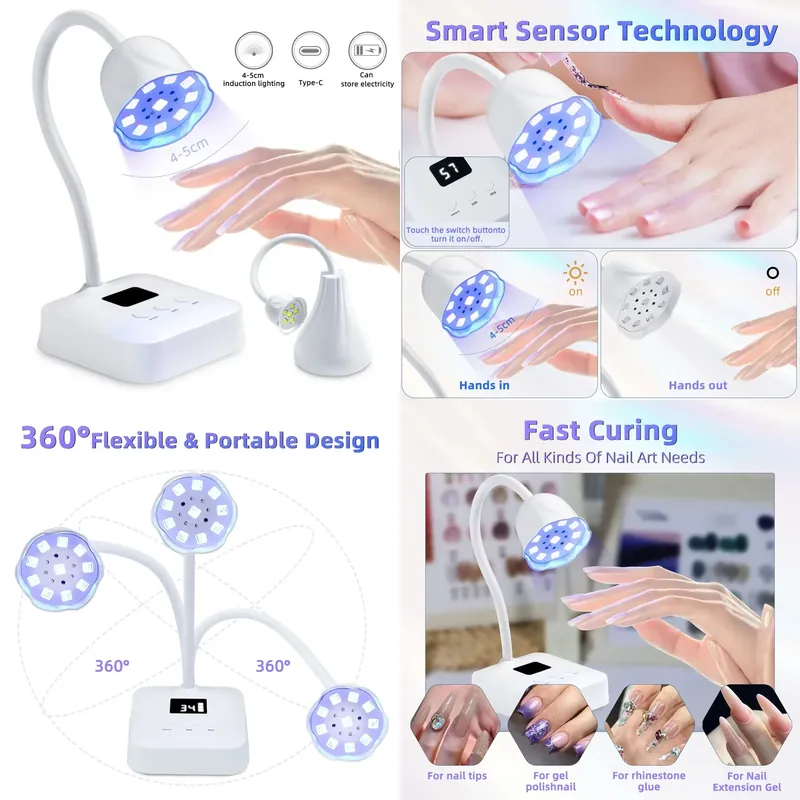 무선 네일 램프 LED UV 타이밍 9구 27W 충전식 - Uv Led Lamp Nail 리뷰 및 가격